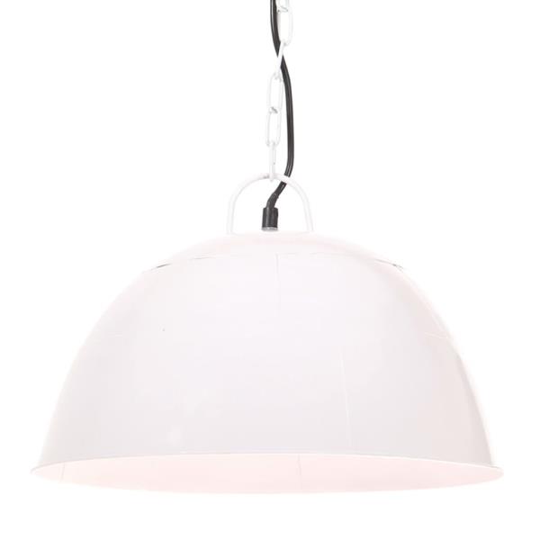 vidaXL Industriálna vintage závesná lampa 25 W, biela 41 cm E27 vidaXL Industriálna vintage závesná lampa 25 W, biela 41 cm E27